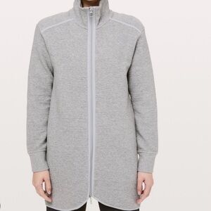 Lululemon On Repeat Light Gray Zip-Up Jacket